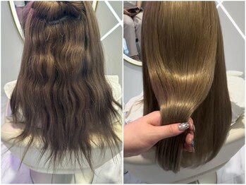 モナバイルーブル(MONA by Louvre)の写真/『憧れのツヤ・感動の髪質になれる』業界トップクラスのストレート技術、薬剤を導入！圧倒的ダメージレス★