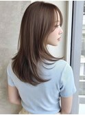 ミディアムレイヤー”レイヤーカット*髪質改善*ベージュブラウン
