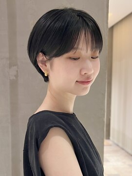 サン 白金台(SUN) シースルーバングのコンパクトマッシュショート白金目黒