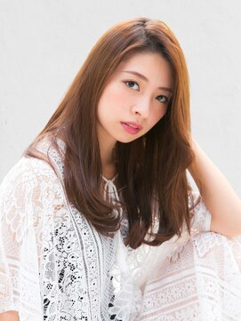 ディーバ 横浜(D.I.E.V.A) 30代40代50代大人女性小顔ロングレイヤー艶髪ストレートブラウン