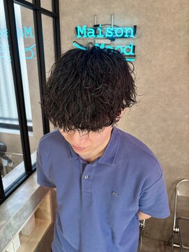 ムード カナザワ(mood kanazawa) 波巻きパーマ/刈り上げマッシュ