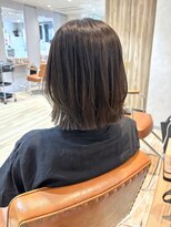 リアン 綱島(Lien) レイヤーボブ/アッシュグレージュ/水素カラー/トーンダウン
