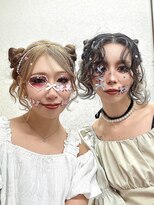 ヘアセットアップス(UP's) 『ハロウィン可愛いメイク♪+可愛いセット♪』
