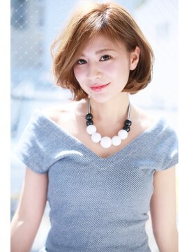 クロワ(croix) 【croix】大人可愛いフェミニンミニマムボブ/うぶバング