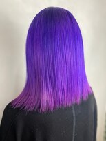 ブロカント ラックスビー 立川北口店(BROCANTE LUXBE) 派手髪 派手色 wカラー パープル 紫 個性的 グラデーション