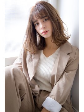 ライリー(riley) rileyお洒落ワンカール外ハネミディアム