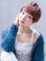 ピンクベージュ　ヘアカラー　【池袋】
