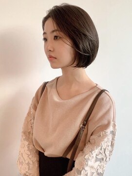 トップヘアーヒルズ 安城(TOP HAIR HILLS) やや前上がりラインボブ/ニュアンスカラー/ヘルシースタイル