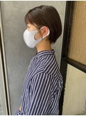 ミニマムショートボブ☆イヤリングカラー