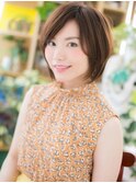 美人顔斜めバング黒髪くせ毛風マッシュヘアa志木20代30代40代