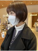 20代伸ばしかけも可愛くベージュボブ/SARA志免店☆山之内