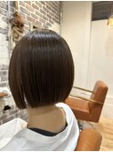 切りっぱなしボブ