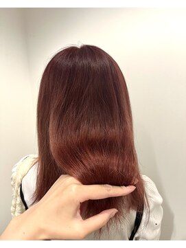 オーガスト ヘア ネイル(AUGUST hair nail) ブリーチ1回◎チェリーレッド