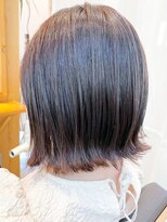 タイズ(ties) 20代30代40代髪質改善カラーショコラアッシュ艶感外はねボブ