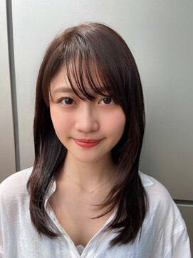 トニーアンドガイ 原宿店(TONI & GUY) ローレイヤーロング/グレーベージュ/前髪あり