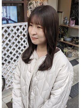 ヒカリス 東三国(HIKARIS) 笑顔溢れる/ロングヘア/ピンクブラウン/顔周りレイヤー