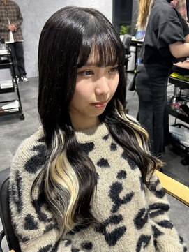 フィーネ 横浜(Fi -Ne) ハイトーンプルエクステでインナーカラー風に！