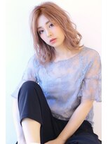 オーロ 西大寺店(ORO)&nbsp;ミルクティーベージュのお洒落ラフウェーブ