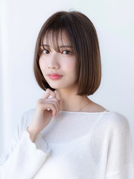 イオ 本厚木(io) 20代30代大人かわいい切りっぱなしボブレイヤー似合わせカット