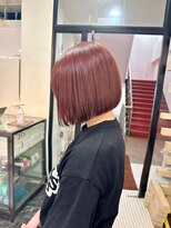 テテ(TETE)&nbsp;ボブ/切りっぱなしボブ/レッドカラー/チェリーレッド