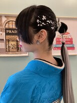 アンフィ 矢向(Anphi)&nbsp;11-10 袴着付け・ポニーリングアレンジ