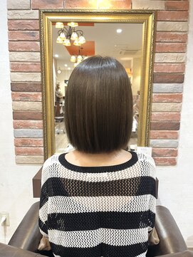 フェイバー 警固店(FAVOR) 透明感カラー/切りっぱなしボブ
