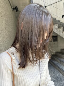 メゾンアクア 表参道(Maison ACQUA) ◎ブリーチなしカラーメルティーカラーオリーブベージュ