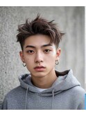 韓国マッシュスペインカールニュアンスパーマスパイキーショー