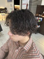 フォルテ 草薙店&nbsp;波巻きパーマ　センターパート