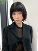 ☆ヌーディカラー/小顔ヘア/大人ボブ/前下がりレイヤーボブ