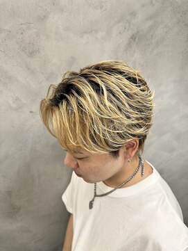 メンズサロン クロムス 梅田茶屋町店(Men's salon clomus) フェザーパーマ風 梅田 茶屋町