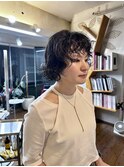 ミニボブパーマスタイル
