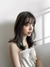 前髪Cut+イルミナカラー+選べるオリジナルケア￥5980【神戸/三宮】