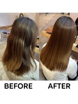 モーブ(MAUVE) 髪質改善【美髪矯正】ビフォー・アフター