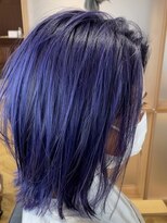 ルシードスタイルレシス(LUCIDO STYLE Les CYS)&nbsp;切りっぱなしボブ ブルーバイオレット