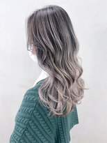 シオン(shion)&nbsp;ホワイトベージュブリーチロングデザインカラー_ba563152