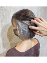 TELA HAIR 石岡店【テーラヘアー】【4月15日NEW OPEN（予定）】 &nbsp;インナーカラー×パールホワイト【TELA HAIR 石岡】