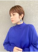 ハンサムショート/丸みショートボブ/20代30代40代50代/顔周り