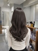 ネオリーブウリ 二子玉川店(Neolive uri) ミディアムヘア暗めカラーデザインカラーフェイスフレーミング