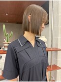 ボブ/レイヤーボブ/透明感カラー/ブラウンベージュ/渋谷美容室