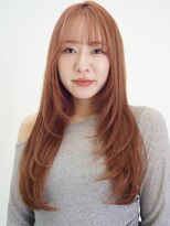 レム 川崎(REM)&nbsp;コーラルベージュ×韓国風くびれレイヤーロング