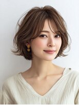Heart's美人設計と白髪ぼかし専門店 青山表参道店 脱白髪染め/ショートヘア【ハーツ】&nbsp;白髪ぼかし脱白髪染め似合わせショートボブ40代50代60代