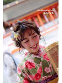 【オリーブ】2019年卒業式　へセット&着付け