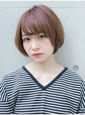 流しバング 似合わせショート アッシュカラー ☆