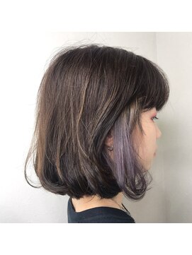 ルシア 東三国店(hair and make lucia) ボブ×インナーラベンダーグレー