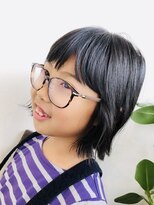 アオヘアーガーデン(ao hair garden)&nbsp;【ao hair garden】キッズ×外はねボブ×メガネ