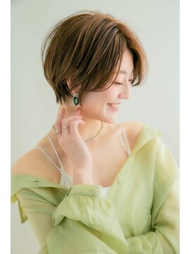 ロンドアジュール 横浜(Lond azur) 【Lond azur】まろみカラーの大人っぽショート