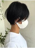 就活　黒髪　ショートボブ