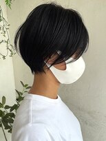 トレヘアー(tRe hair)&nbsp;就活　黒髪　ショートボブ