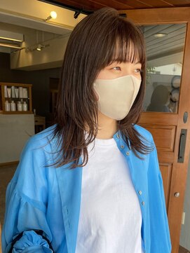 ヘア プロデュース キュオン(hair produce CUEON.) レイヤー×柔らかベージュ